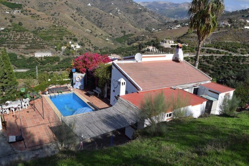 View of the finca from above