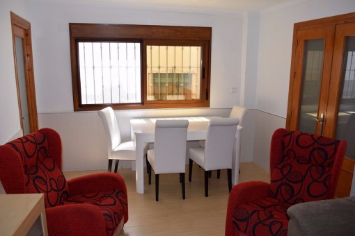 Bright living and dining-room
