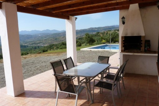 The covered terrace