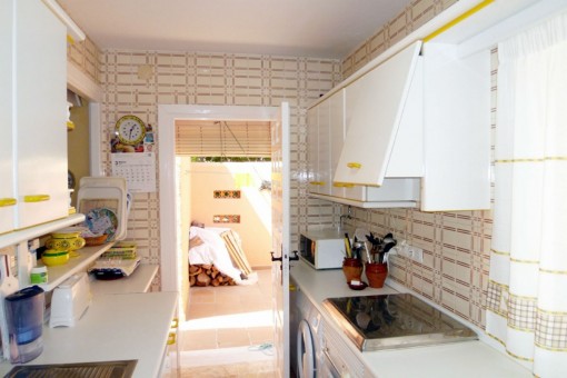 Kitchen with direct access to the terrace