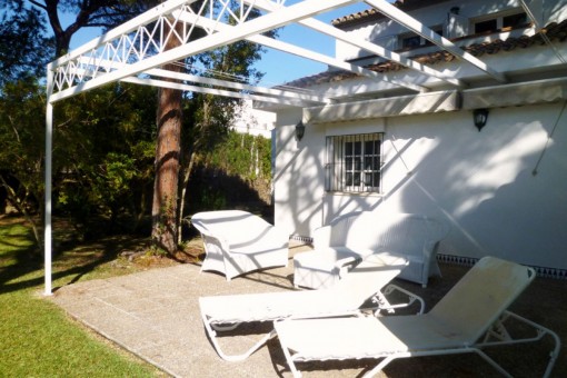 Terrace with view to the pool