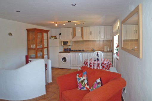 American kitchen in the living area