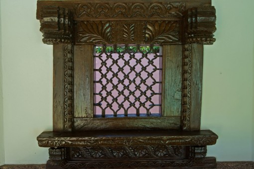 Window with traditional ornaments