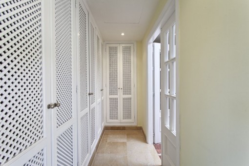 Hallway with built-in wardrobe