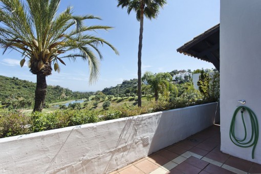 The terrace offers fantastic views