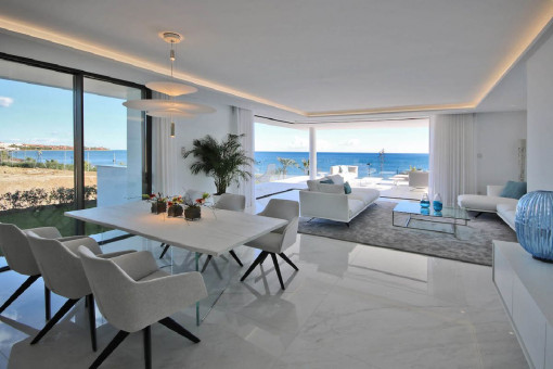 Generous living and dining area