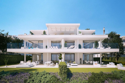 Front view of the complex