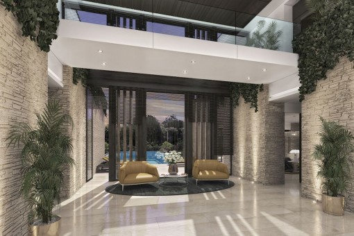 Inviting entrance area