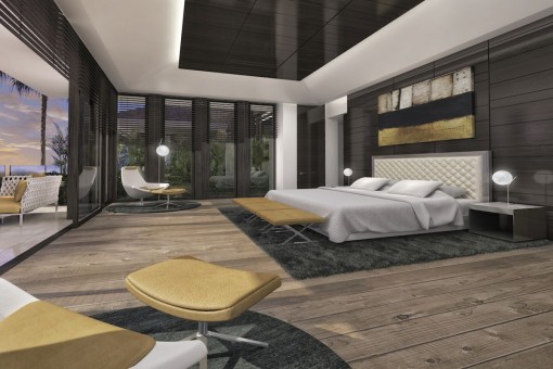 One of 5 bedrooms