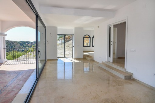 Light-flooded living area