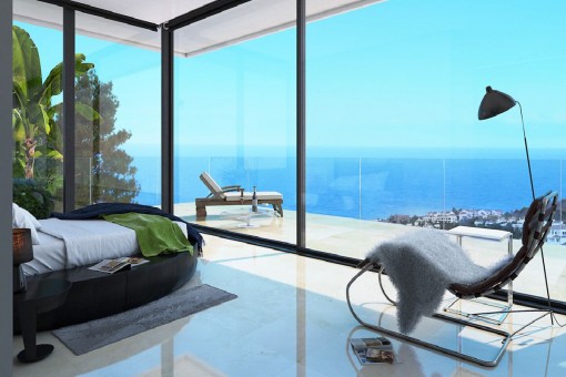 Impressive sea view bedoom