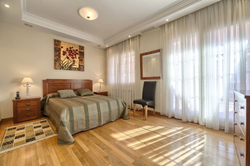 Master bedroom with double bed