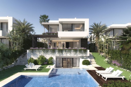 Stunning design, off plan villa with 4 bedrooms and Breeam certification and close to the golf course in Benahavis