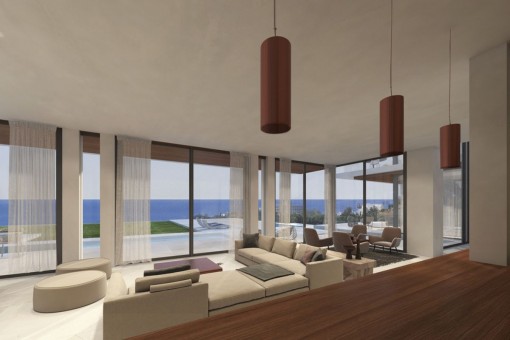 Light-flooded living area with open views