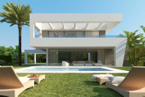 Ultra modern designer villa in Marbella West, close to completion