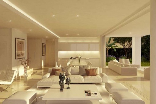 Puristic living area