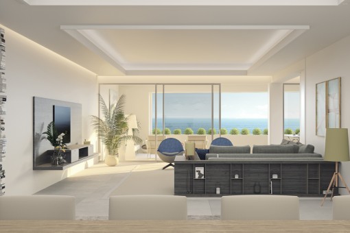 Brand new, spacious penthouse at the beach