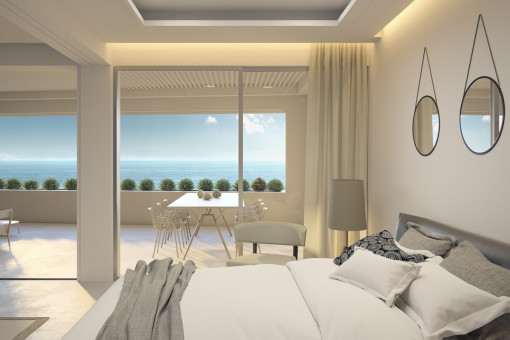 Bedroom with stunning views