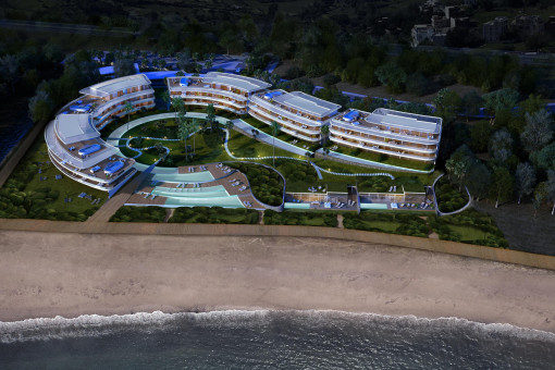 Birds-eye view of the complex
