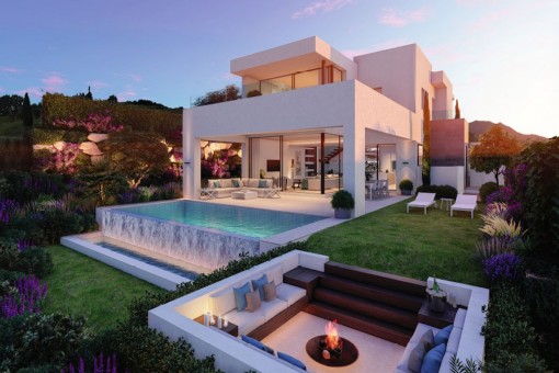 Luxury off plan villa with 3 bedrooms at the golf course in Estepona