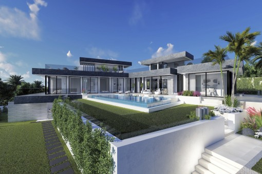 Impressive off plan villa with 5 bedrooms villa at the coast of Benahavis