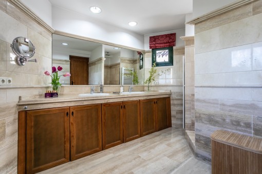 Bathroom with daylight and shower