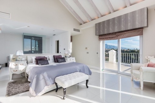 One of 9 bedrooms