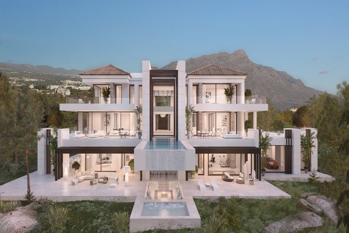Luxury villa on its privileged location and exceptional sea views in Los Almendros, Benahavis