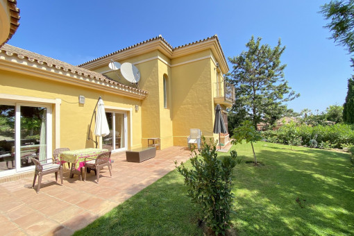 Façade of the villa