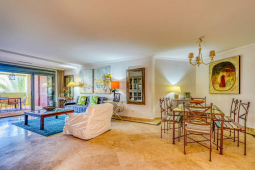 Living and dining area